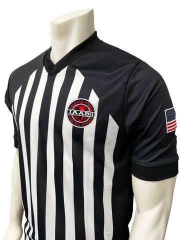 IAABO BOARD 4 MEN'S BLACK/WHITE V-NECK