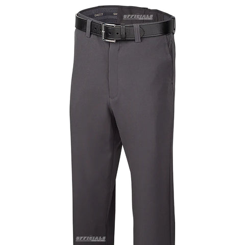 4-WAY STRETCH FLAT FRONT COMBO PANTS W/EXPANDER WAISTBAND CHARCOAL GREY