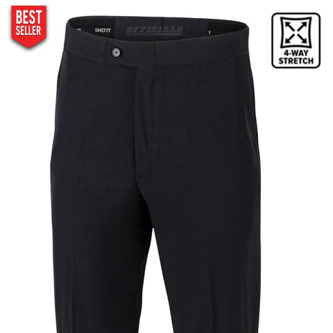 NEW TAPERED FIT SMITTY 4-WAY STRETCH FLAT FRONT PANTS W/SLASH POCKETS